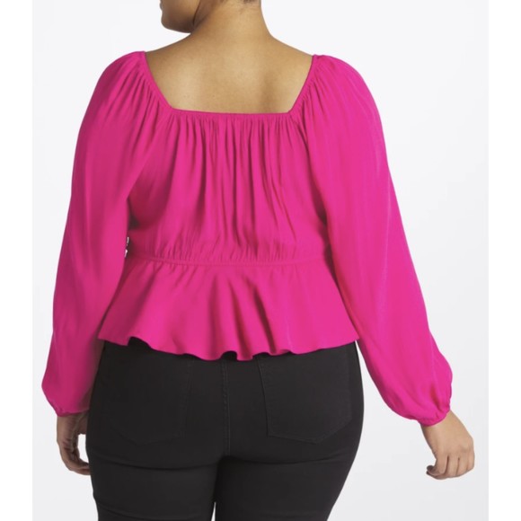 HEATHERLY x stitchfix Anniston Cowl Neck Peplum Blouse xl - Picture 2 of 4